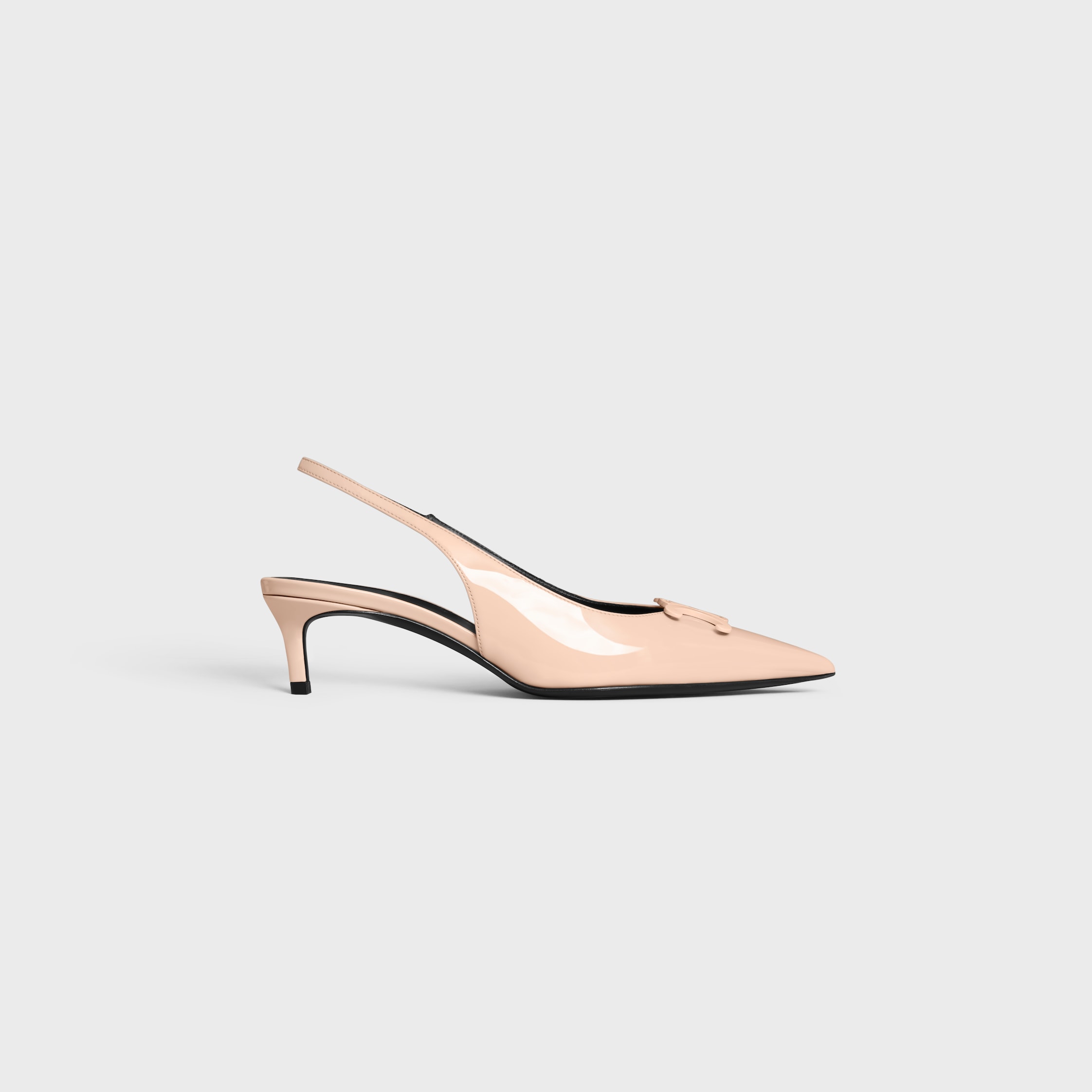 サンダル・ミュール CELINE ALMA TRIOMPHE FLAT SLINGBACK IN PATENT CALFSKIN CELINE - Celine Alma Triomphe Flat Slingback In Patent
