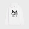 hoodie MOLLETON COTON - OPTIC WHITE/BLACK -  - 1 | CELINE