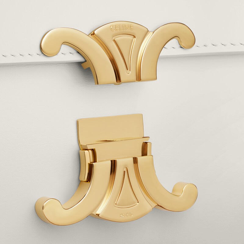 TEEN TRIOMPHE BAG IN shiny calfskin - RICE - CROSS-BODY BAGS - 1 | CELINE