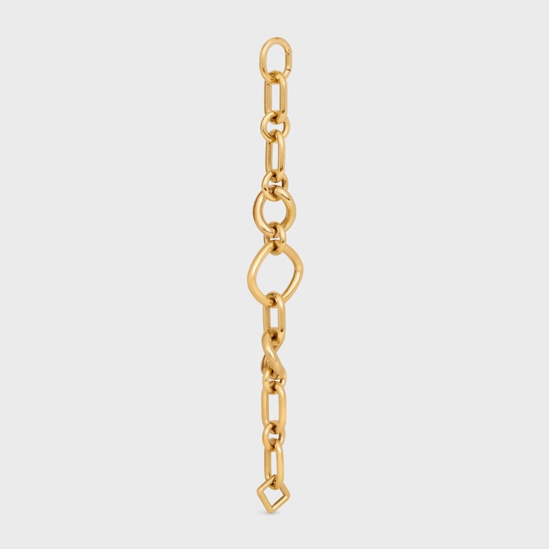 Celine Charms Modern Thin Gourmette in Brass with Gold Finish - GOLD -  - 1 | CELINE