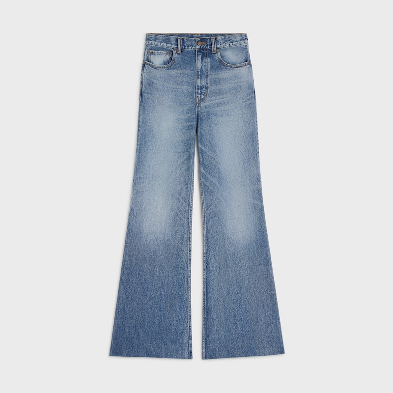 flare jeans 001 in cotton denim - VIVIENNE GLASS -  - 1 | CELINE