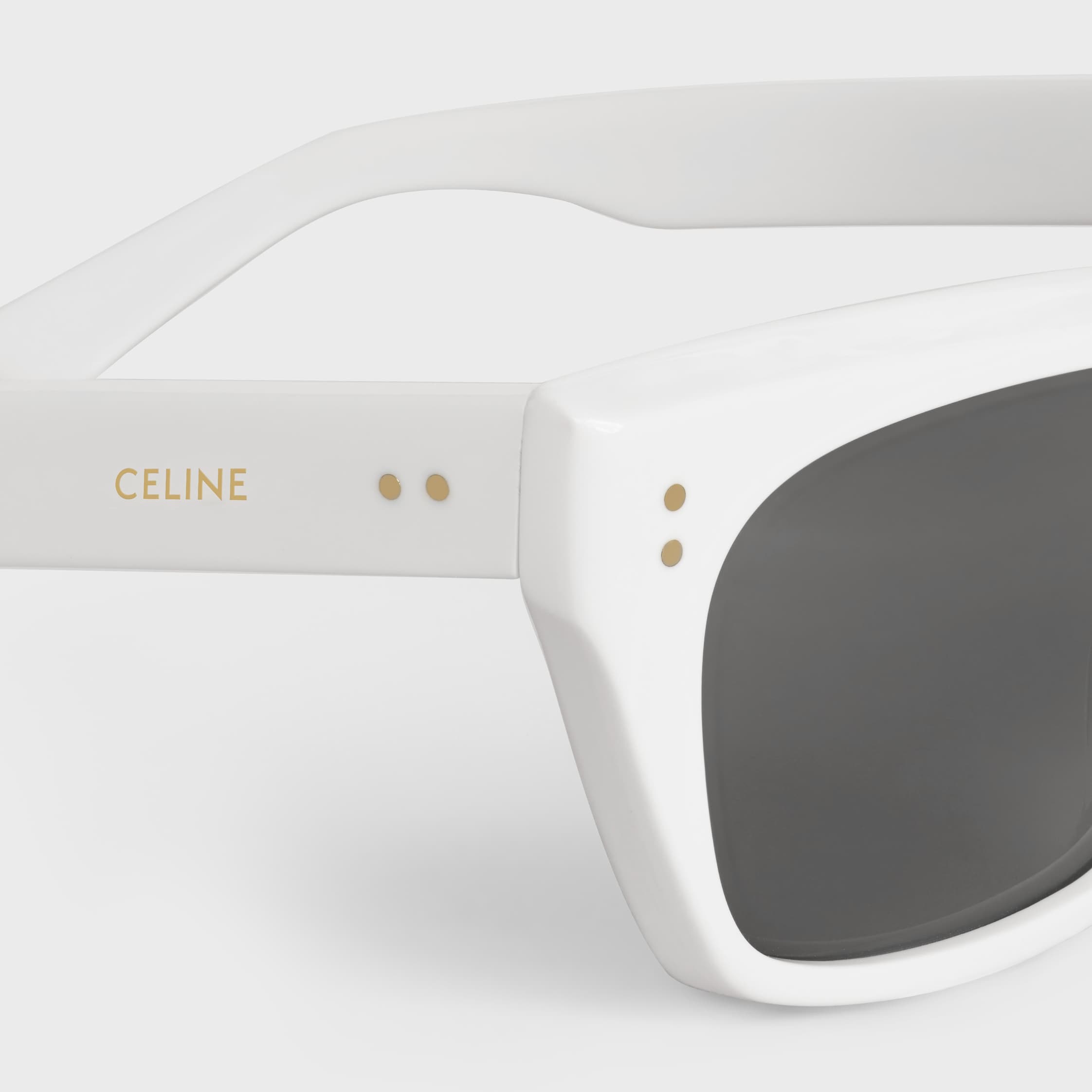未使用　CELINE アスリート ブラ / メッシュ WHITE サイズS ブラックフレーム 01 サングラス / アセテート - null | CELINE