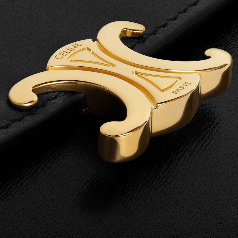 Grand Portefeuille Triomphe veau brillant - Noir - PETITS CADEAUX - 1 | CELINE