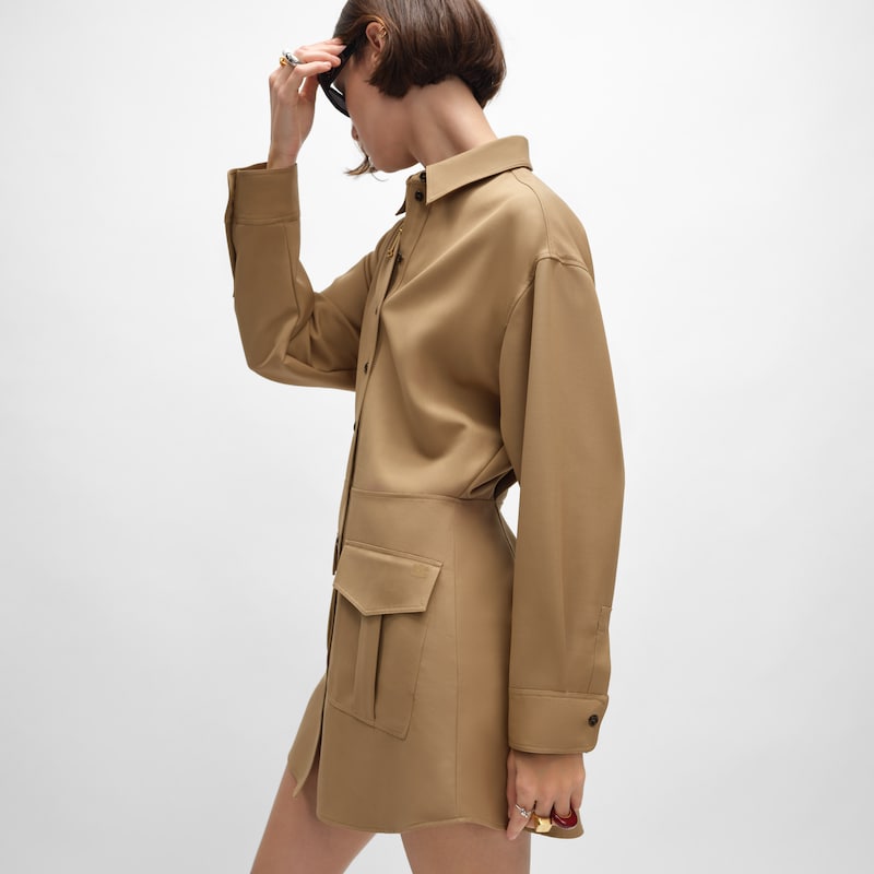 robe laine - Sable -  - 1 | CELINE