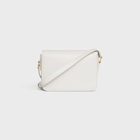Teen Triomphe Bag in shiny calfskin - WHITE - TRIOMPHE - 2 | CELINE