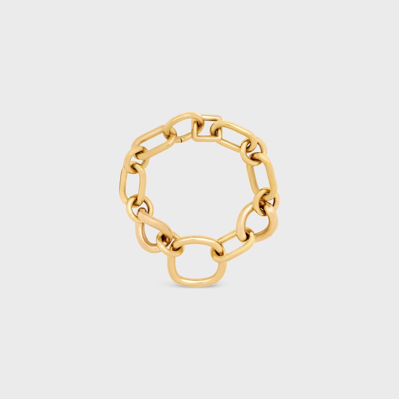 Celine Charms Modern Thin Gourmette in Brass with Gold Finish - GOLD -  - 1 | CELINE