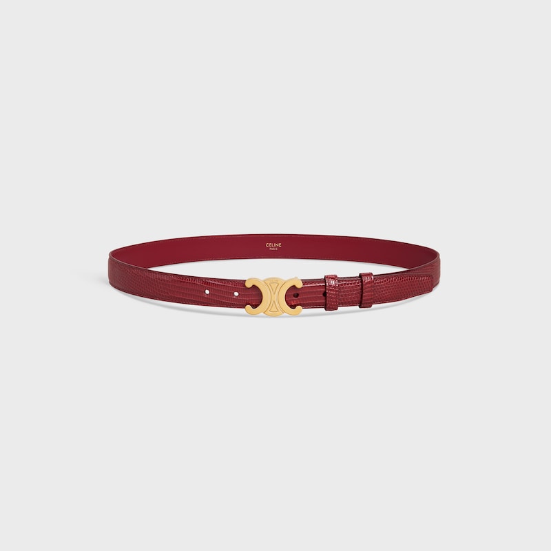 Triomphe Belt 25MM in Lizard - RUBY -  - 1 | CELINE