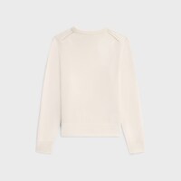 Crew neck sweater in heritage cashmere - OFF WHITE -  - 2 | CELINE