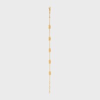 Triomphe Mini Triomphe Bracelet in Brass with Gold Finish - GOLD -  - 1 | CELINE