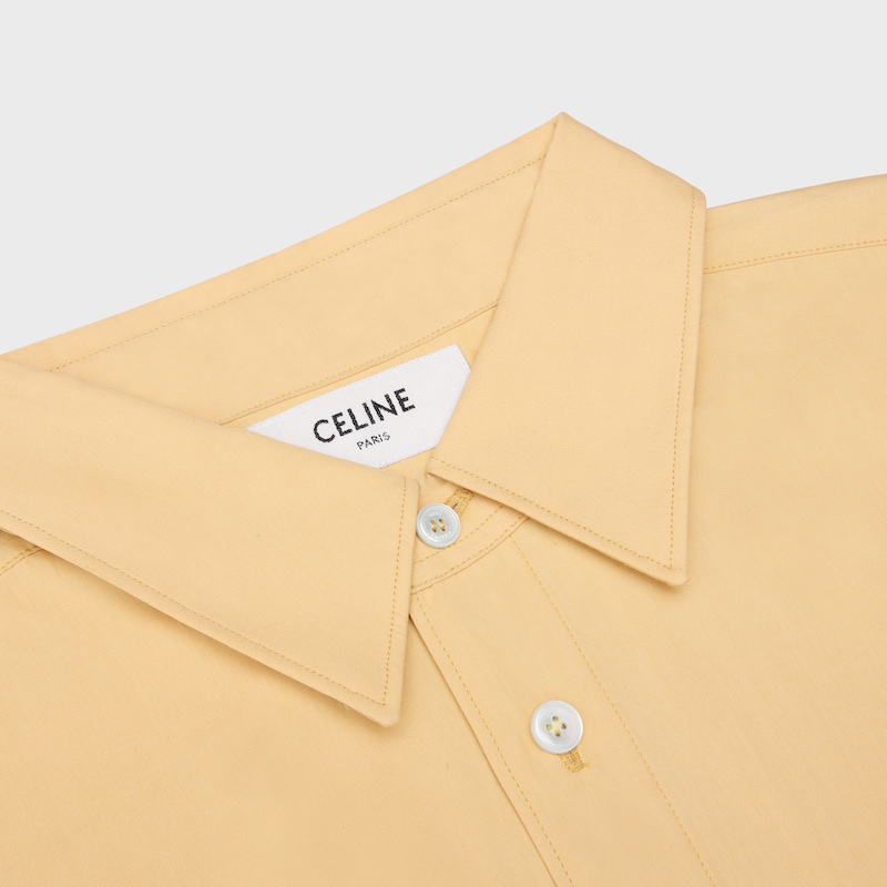 loose shirt IN COTTON POPLIN - BEURRE -  - 1 | CELINE
