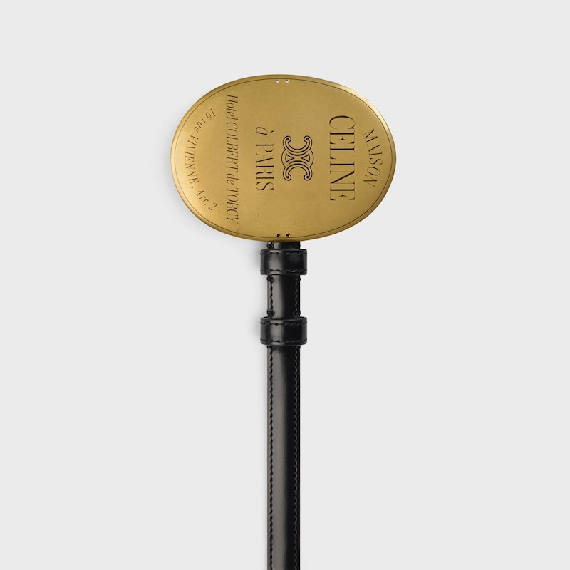 CINTUR&Oacute;N MAISON CELINE 13&nbsp;MM DE PIEL TAURILLON - NEGRO -  - 1 | CELINE