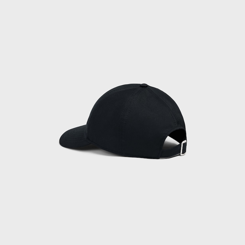 CELINE BASEBALL CAP IN COTTON - BLACK -  - 1 | CELINE