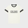 loose triomphe t-shirt in cotton jersey - WASHED WHITE/ BLACK -  - 1 | CELINE