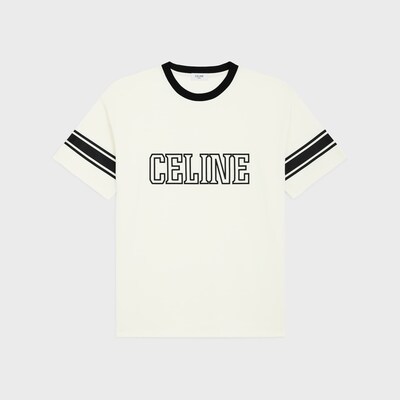 루즈 트리옹프 티셔츠 - 코튼 저지 - 더티 화이트/블랙 -  - 2 | CELINE
