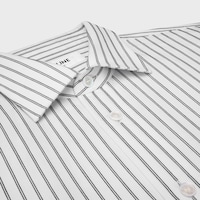 CLASSIC SHIRT IN striped cotton - BLANC/NOIR -  - 2 | CELINE