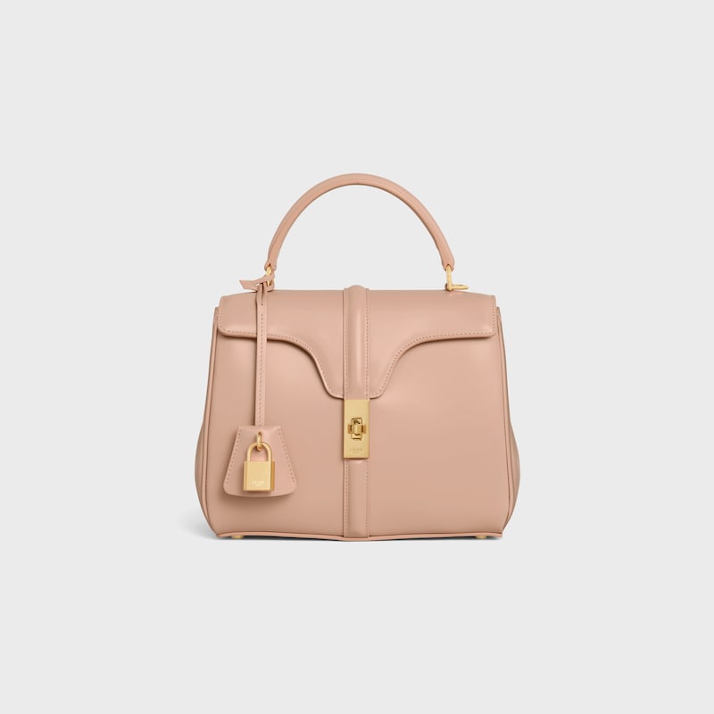 Small 16 Bag IN satinated calfskin - SOFT PEACH - TOP-HANDLE BAGS - 1 | CELINE