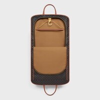 Garment Bag in Triomphe Canvas and Calfskin - TAN - TRAVEL - 1 | CELINE
