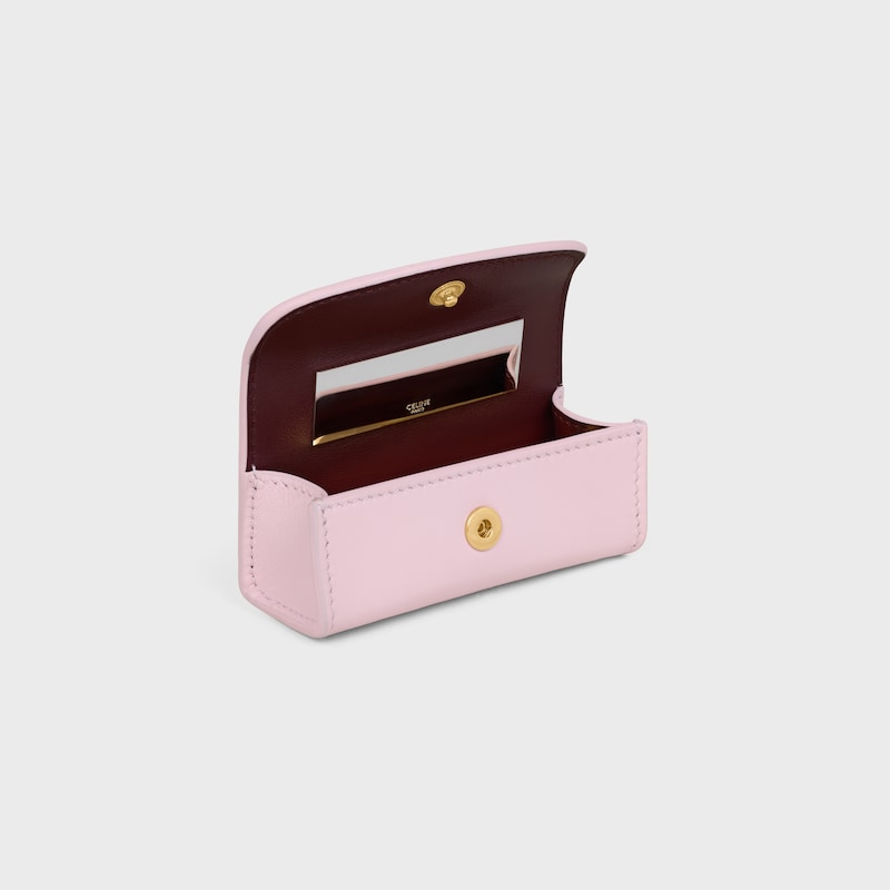LIPSTICK CASE IN SMOOTH CALFSKIN - DIRTY PINK / SYRAH - BEAUTY ACCESSORIES - 1 | CELINE