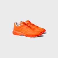 RUNNER SNEAKER IN CALFSKIN AND MESH - FLUO ORANGE -  - 2 | CELINE