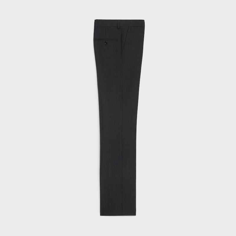 mods pants in triple striped flannel - ANTHRACITE/CRAIE -  - 1 | CELINE
