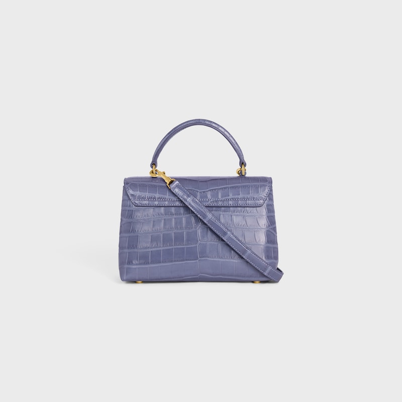 TEEN NINO BAG IN POROSUS CROCODILE - PURPLE SAGE - NINO - 1 | CELINE
