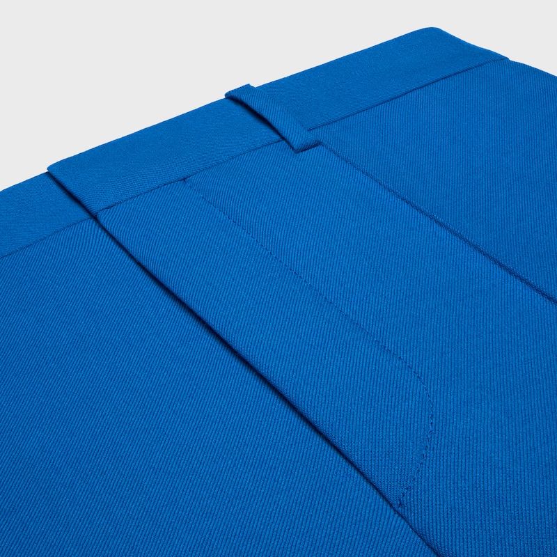 slim trousers IN stretch wool gabardine - COBALT -  - 1 | CELINE