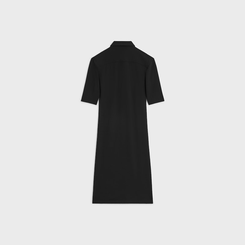 shirt dress IN viscose jersey - BLACK -  - 1 | CELINE