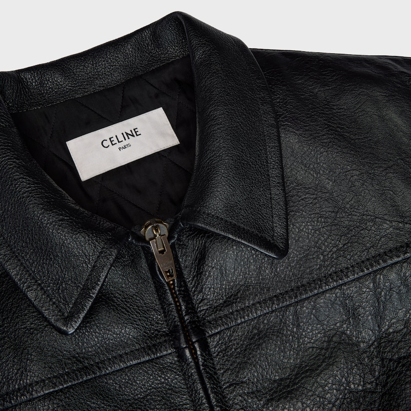 cropped jacket IN calfskin - SCHWARZ -  - 1 | CELINE