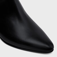 CELINE JACNO BACK BUCKLE ZIPPED BOOT in Shiny calfskin - BLACK -  - 1 | CELINE