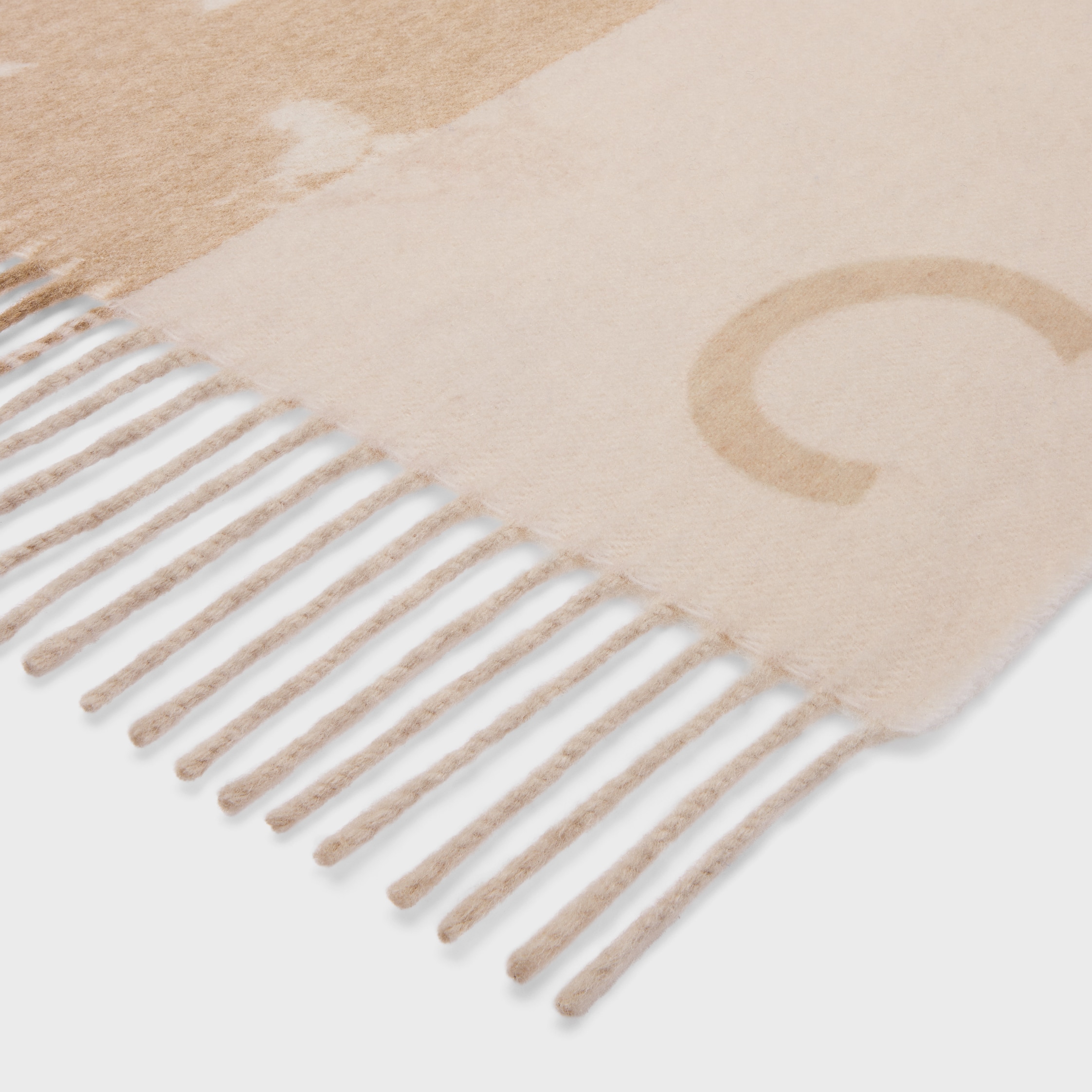 スカーフ / ウール & カシミア - ベージュ / クリーム | CELINE