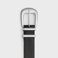 라지 35MM 웨스턴 벨트 - 빈티지 카프스킨 - 블랙 -  - 1 | CELINE