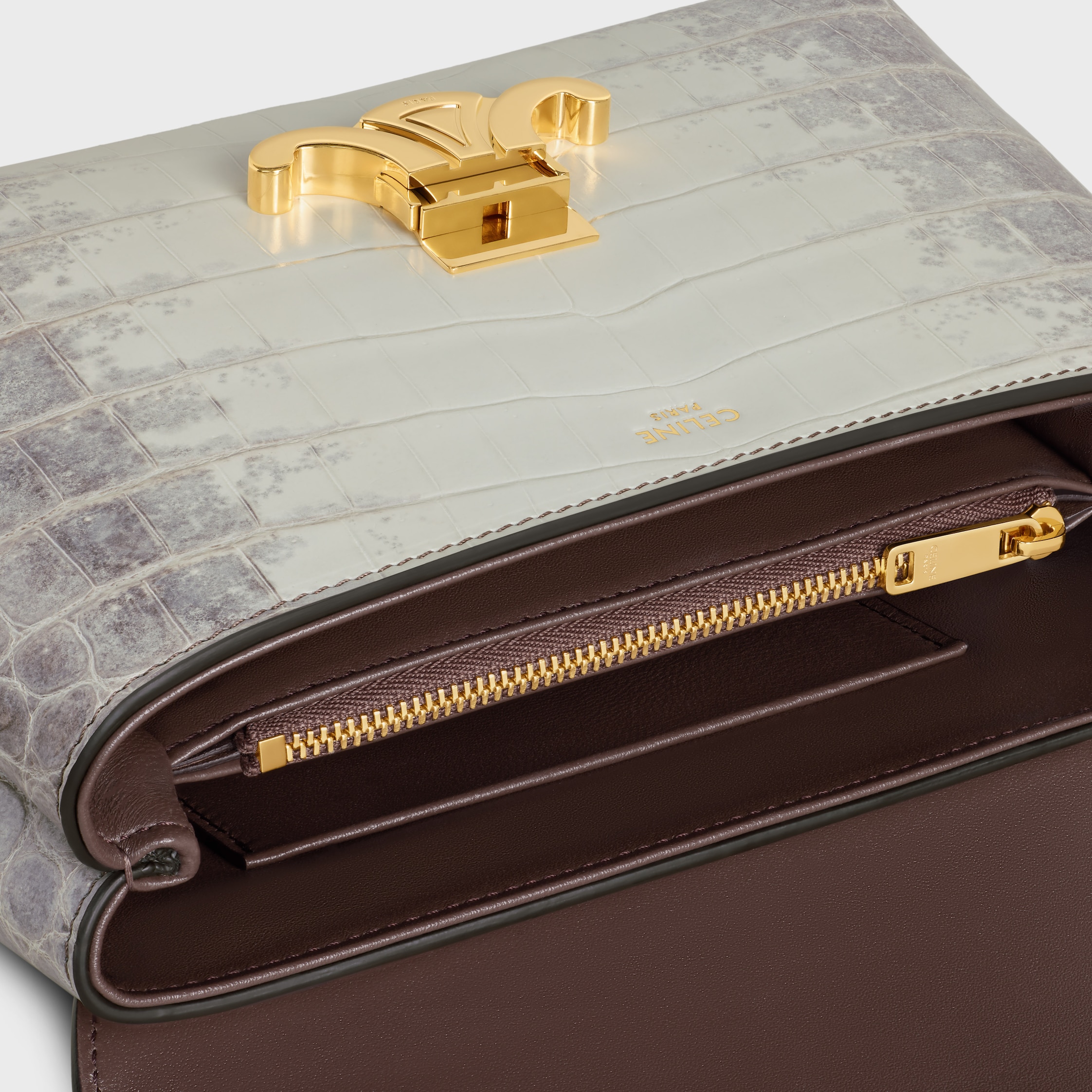 BAGATELLES POUR UN MASSACRE セリーヌ TEEN NINO BAG IN NILOTICUS CROCODILE - NATURAL | CELINE