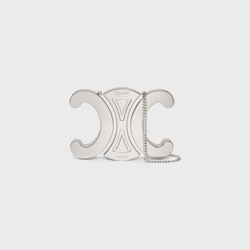 TRIOMPHE METAL MINAUDIERE in Aluminium - SILVER - CELINE GRAND SOIR - 1 | CELINE
