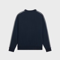 棉質抓毛Celine寬鬆衛衣 - 深海藍色 / 亞麻色 -  - 2 | CELINE