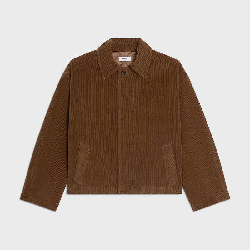jacket IN corduroy - 70'S BROWN LIGHT STONE WASH -  - 1 | CELINE