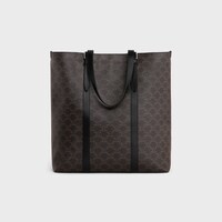 CABAS À BOUCLES TOILE TRIOMPHE ET VEAU - NOIR - CADEAUX ESSENTIELS - 1 | CELINE