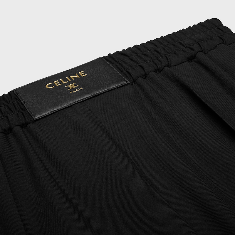 trousers IN light wool cloth - BLACK -  - 1 | CELINE