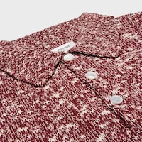 polo sweater IN mouline cotton - BURGUNDY/MULTICOLOR -  - 2 | CELINE