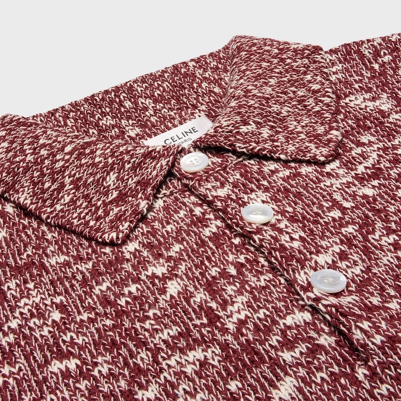 POLO衫式套头衫 - 勃艮第红/拼色 -  - 1 | CELINE