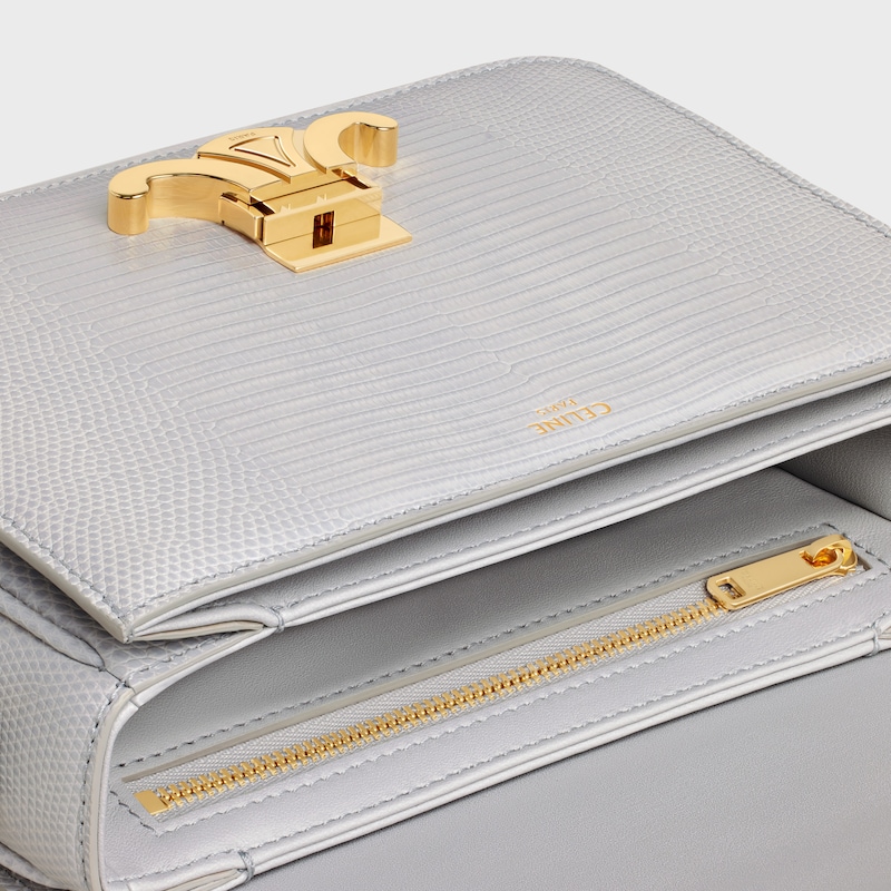 TEEN TRIOMPHE TASCHE aus Eidechsenleder - WOLKENGRAU - TRIOMPHE - 1 | CELINE