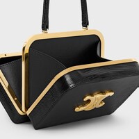 EVENING TRIOMPHE MINAUDIERE in Lizard - BLACK - EVENING BAGS - 1 | CELINE
