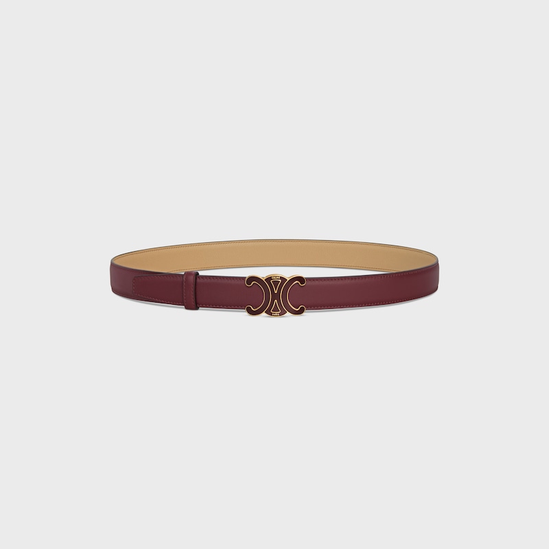 Wendbarer Riemen 25 mm AUS glattem und genarbtem Kalbsleder -  -  - 1 | CELINE