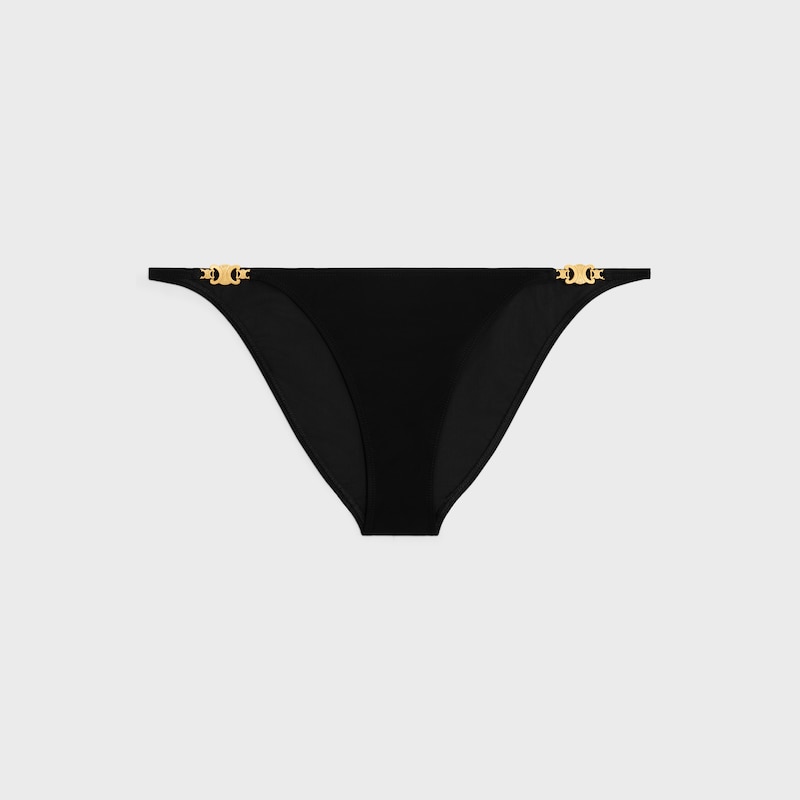 triomphe swimsuit bottom in matte jersey - BLACK -  - 1 | CELINE