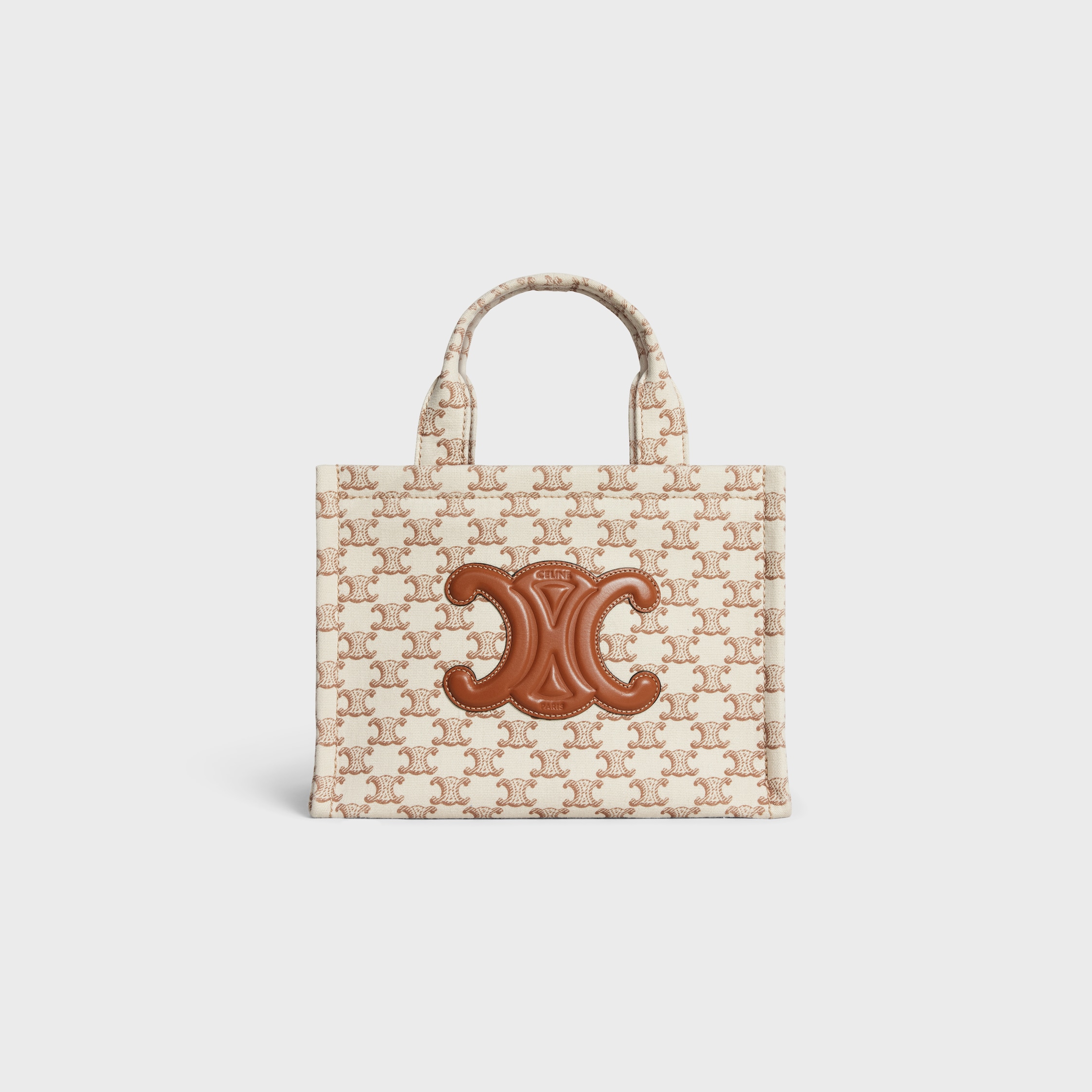 お気に入り♪◇CABAS THAIS ミニ バッグ◇CELINE CELINE Canvas Calfskin All Over Print Small Cabas Thais