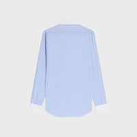 classic shirt IN striped cotton poplin - CRAIE/BLEU CIEL -  - 2 | CELINE