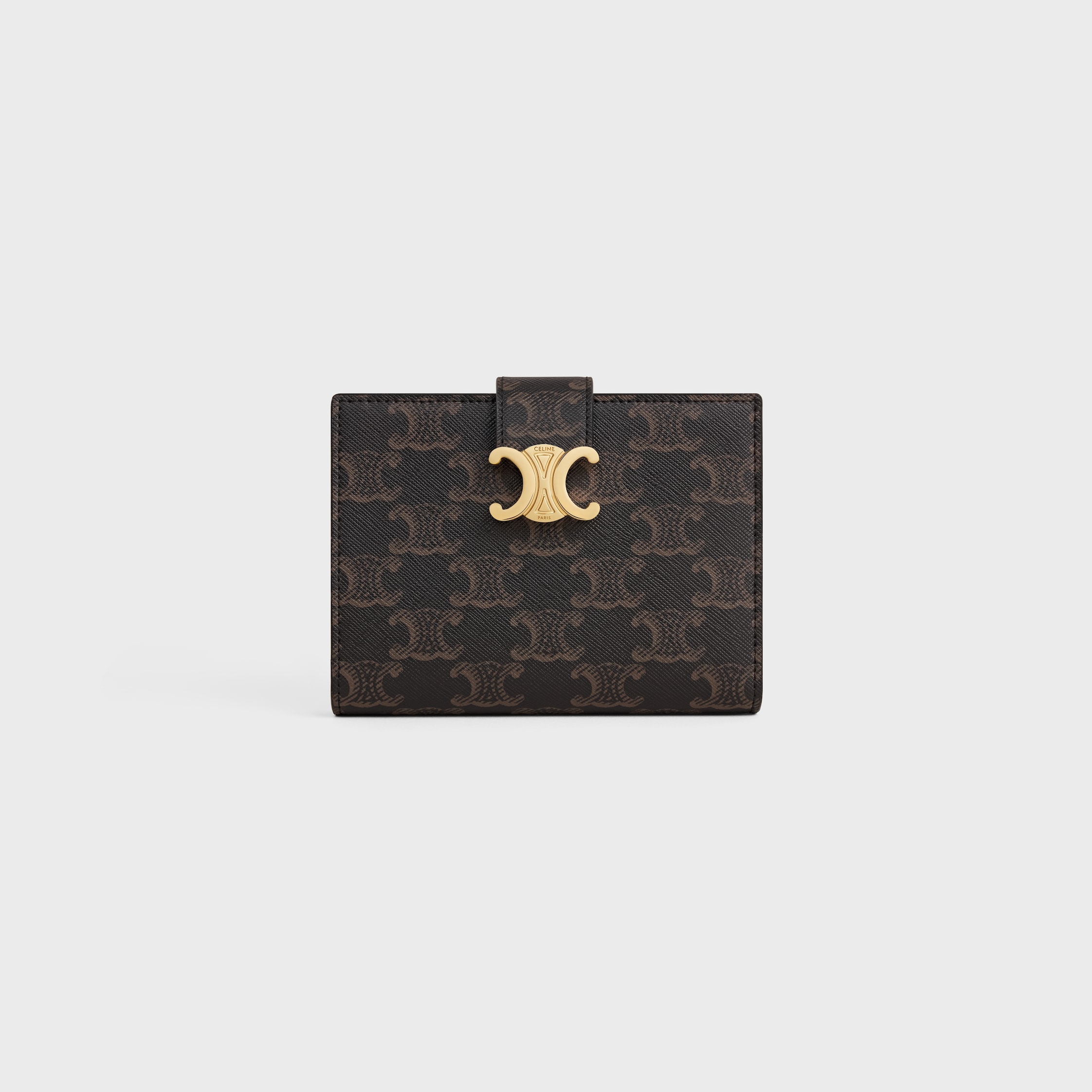 CELINE【入手困難】CANVAS ★TRIOMPHE SMALL FLAP WALLET★ 全色 Women's Small Triomphe wallet in Triomphe canvas | CELINE | 24S