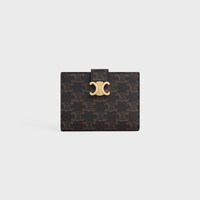 Celine 上品 Triomphe Canvas ウォレット CELINE】 TRIOMPHE CANVAS WALLET チェーンウォレット (CELINE