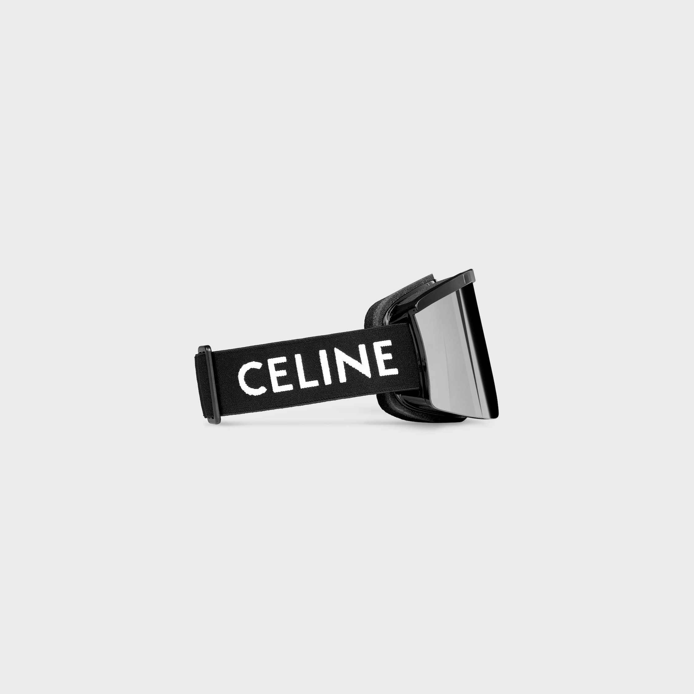 CELINE SKI MASK IN INJECTED NYLON WITH MIRROR LENSES - BLACK