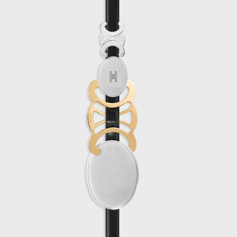 Signature Taurillon皮革18毫米皮帶 - 黑色 -  - 1 | CELINE