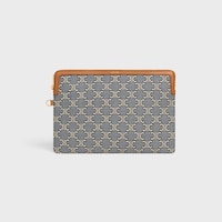 KLEINE TRIOMPHE TASCHE MIT TRAGERIEMEN AUS LEDER MIT JACQUARD TRIOMPHE ALL OVER - MARINEBLAU/ECRU - TASCHEN UND TECHNISCHE ACCESSOIRES - 2 | CELINE